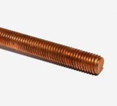 Copper Nickel 90/10 Threaded Round Bar