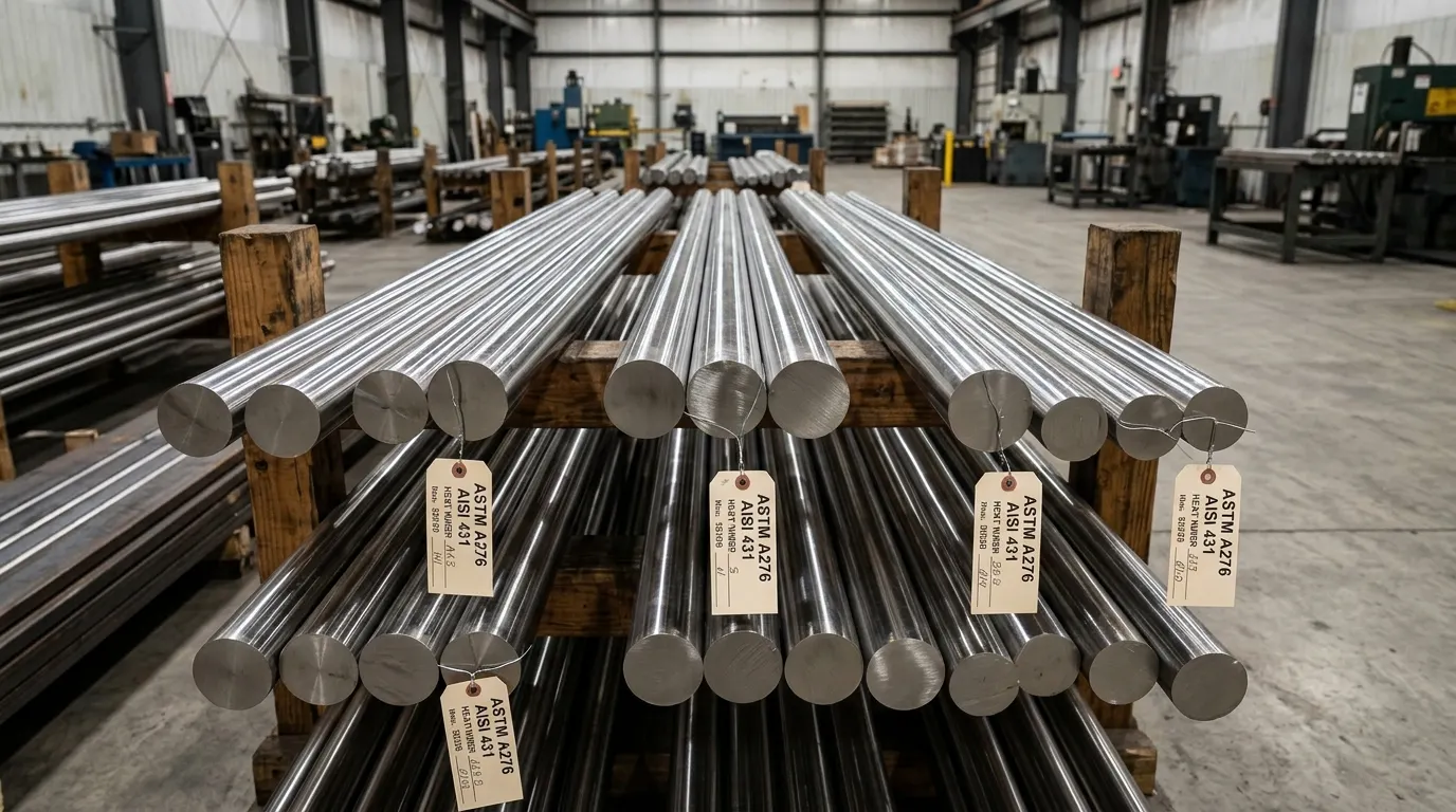 ASTM A276 AISI 431 Stainless Steel Round Bar manufacturer stockist and supplier in India - Steel House India