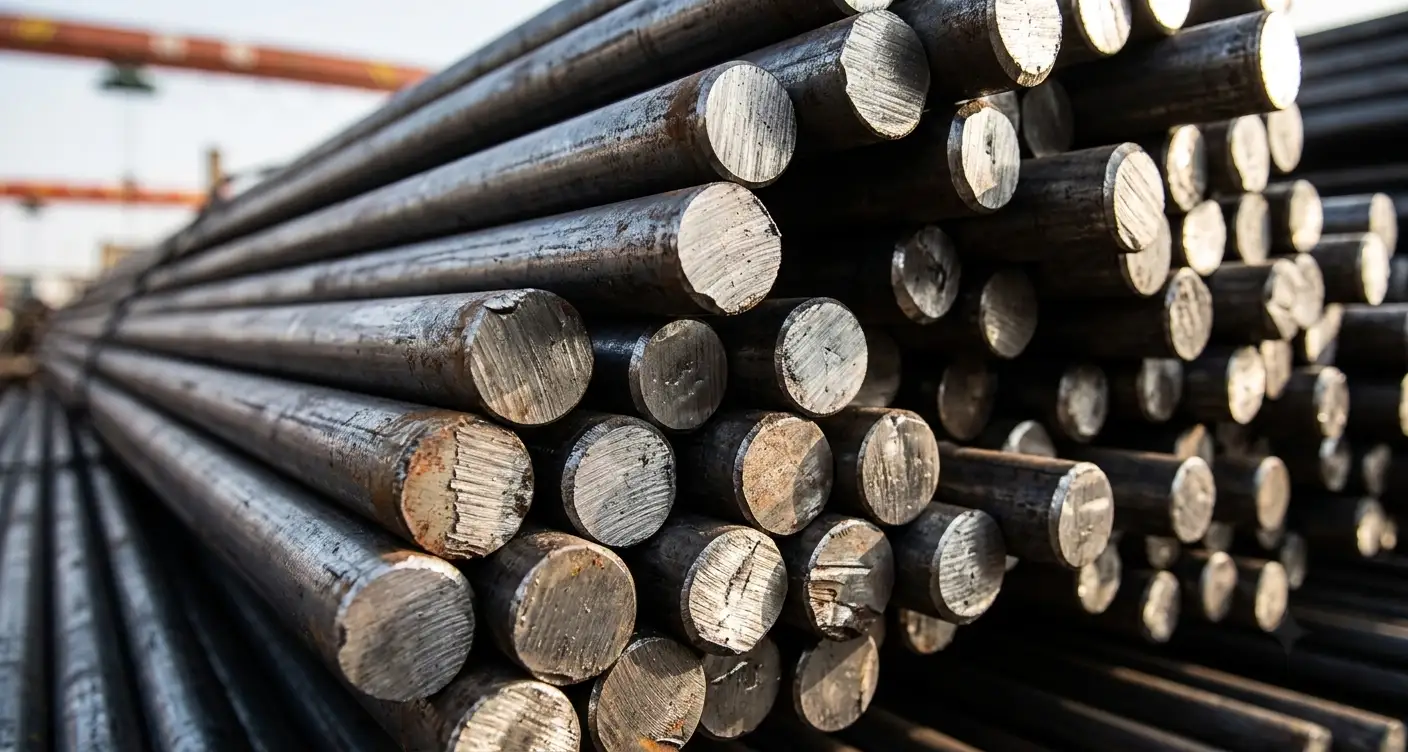 Bulk inventory of ASTM A276 AISI 422 stainless steel round bars available at Steel House India